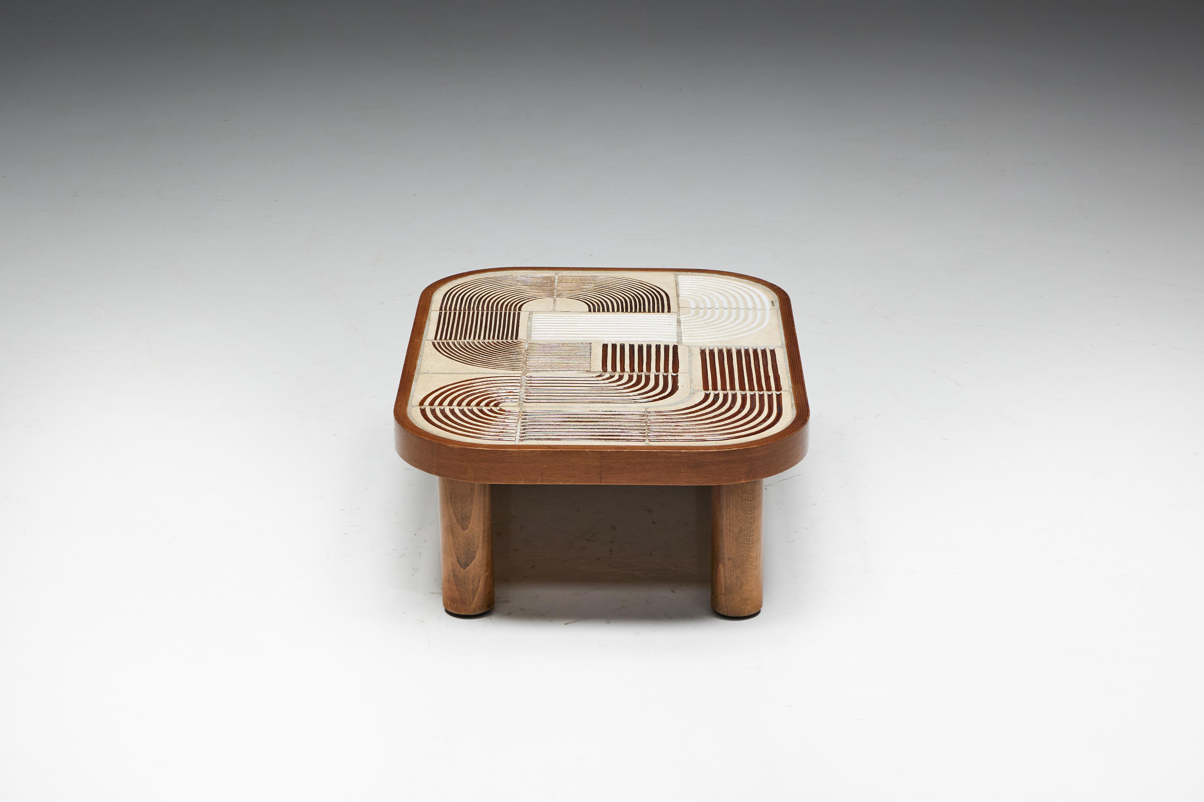 Table basse Shogun de Roger Capron, France, années 1960 5