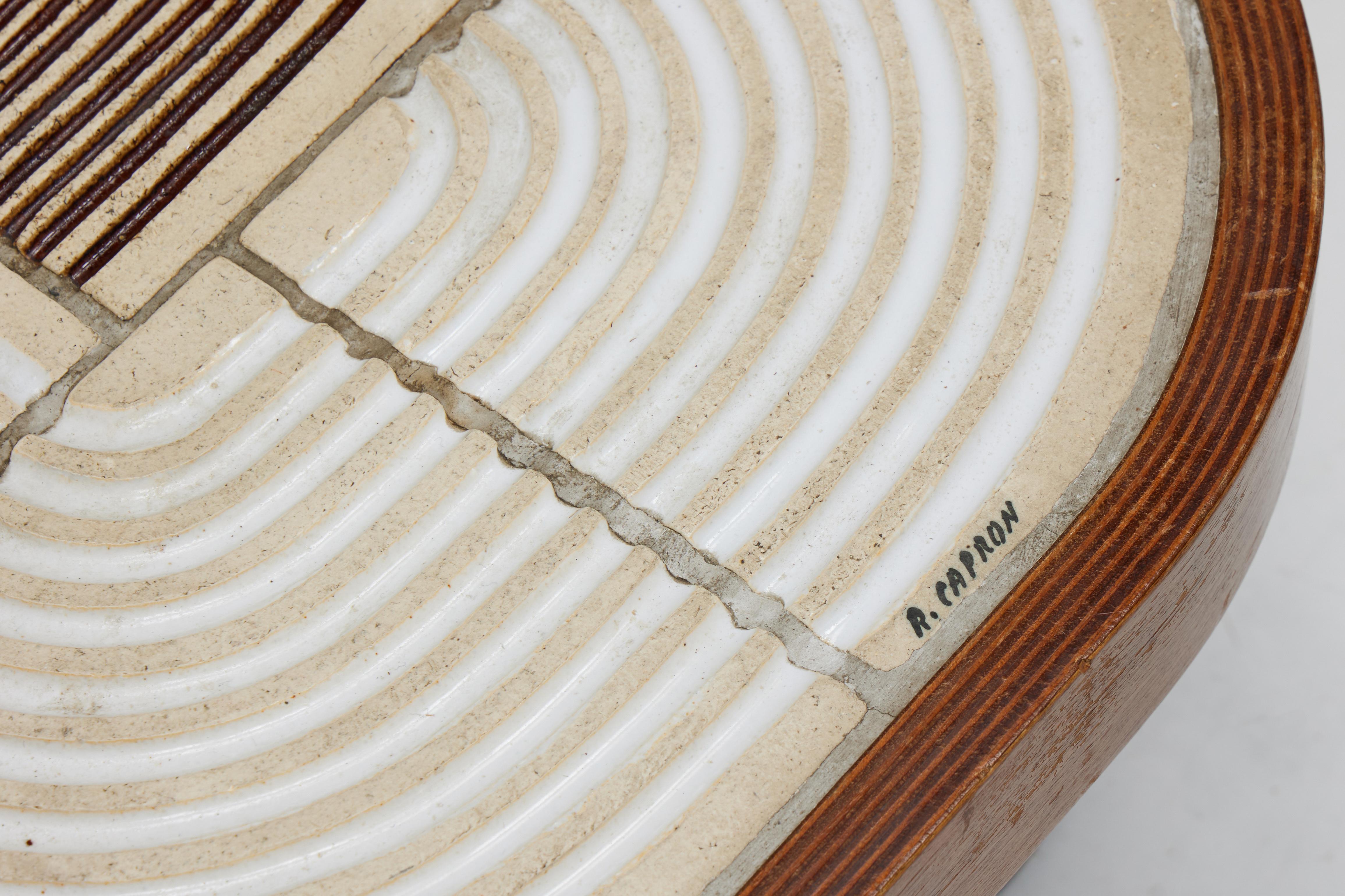 Mid-Century Modern Table basse Shogun de Roger Capron, France, années 1960