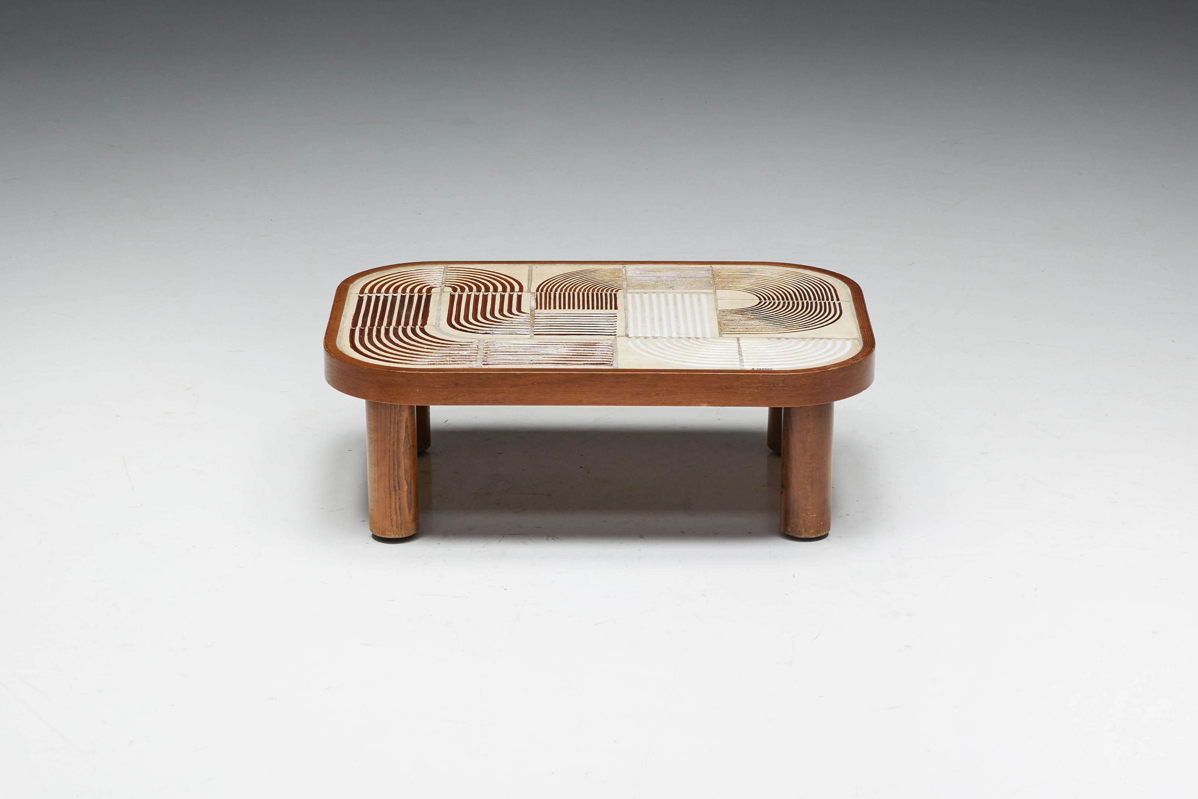 Céramique Table basse Shogun de Roger Capron, France, années 1960