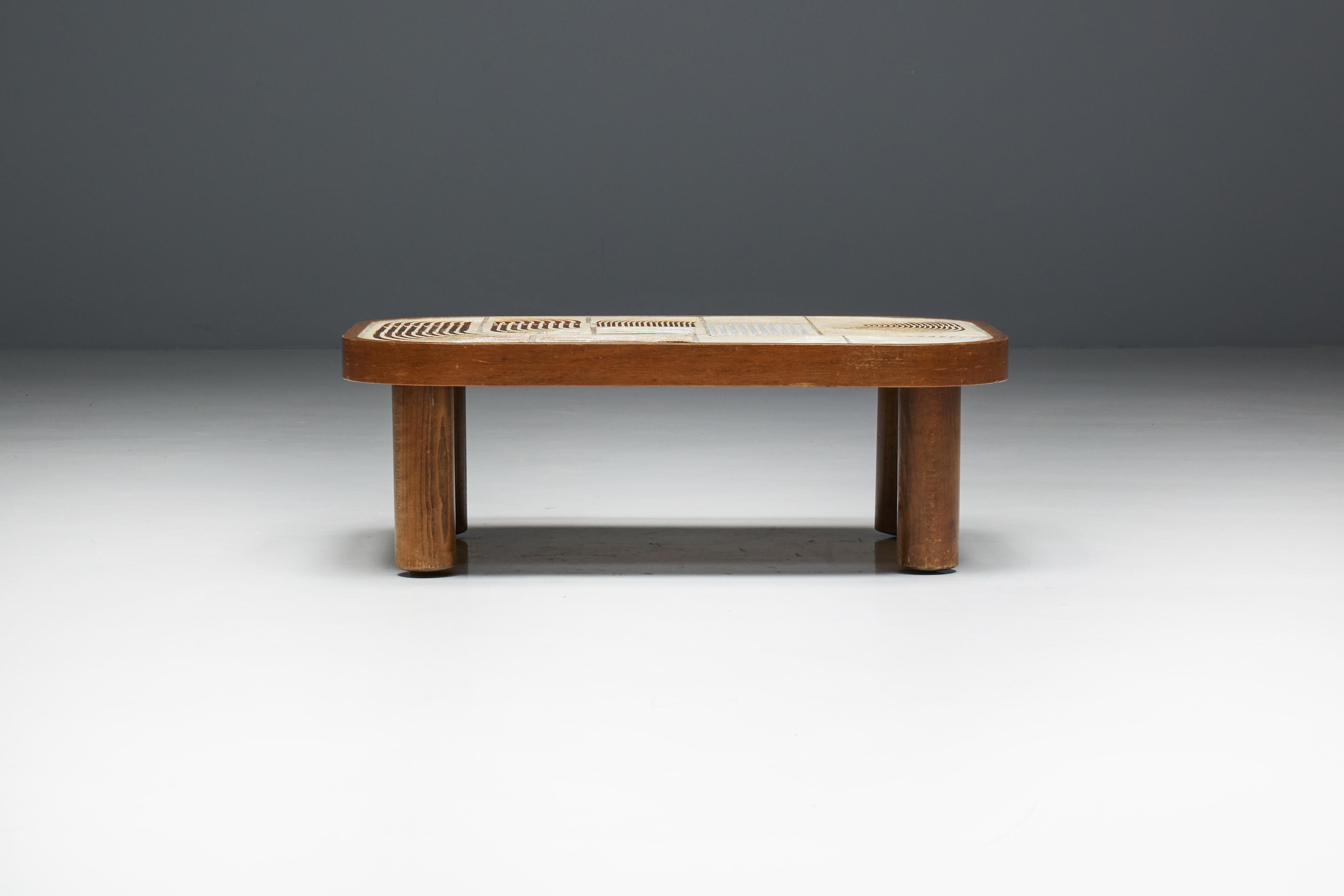 Table basse Shogun de Roger Capron, France, années 1960 2
