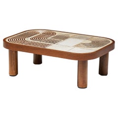 Table basse Shogun de Roger Capron, France, années 1960