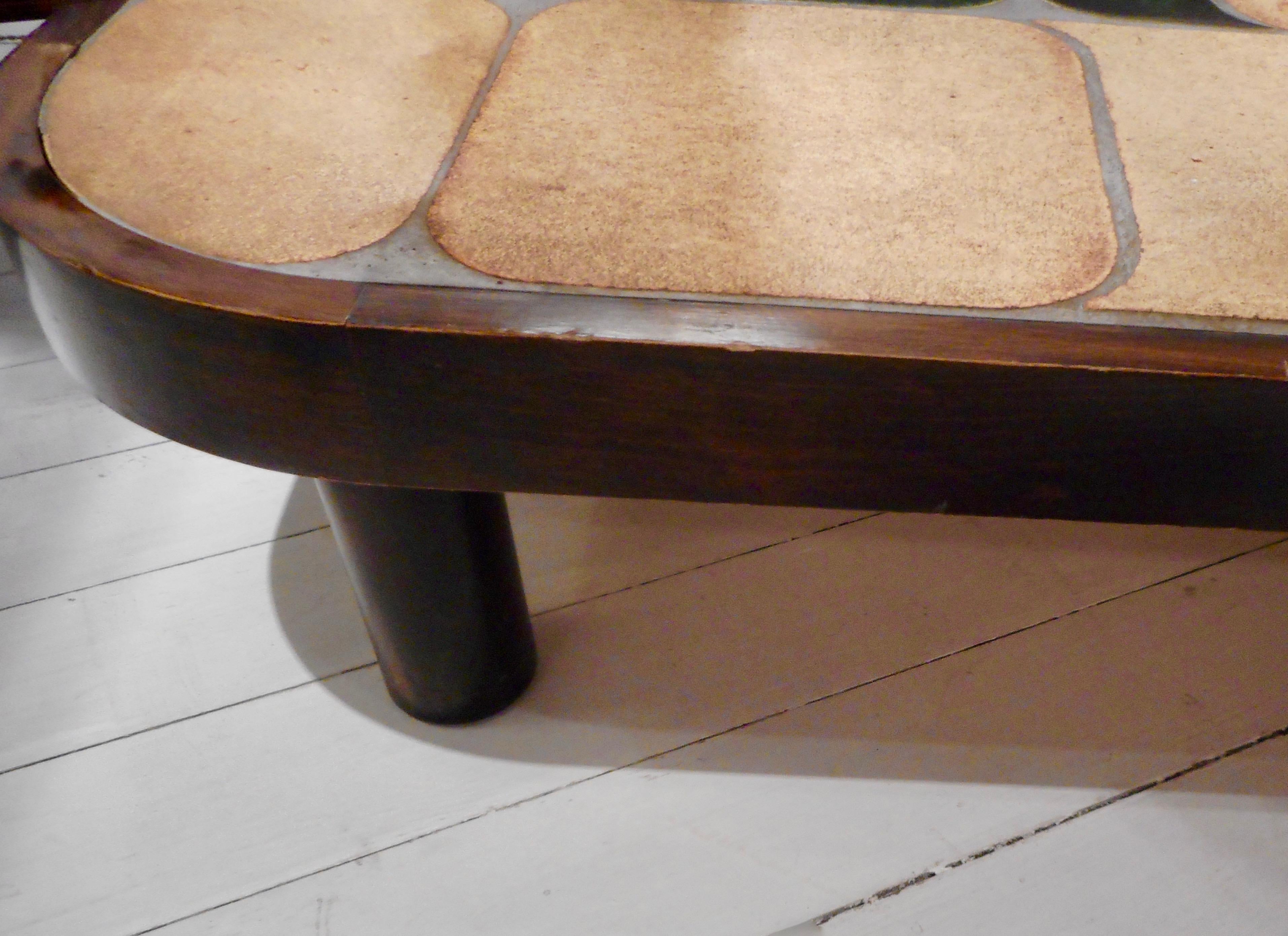 Mid-Century Modern Shogun Coffee Table by Roger Capron, France For Sale