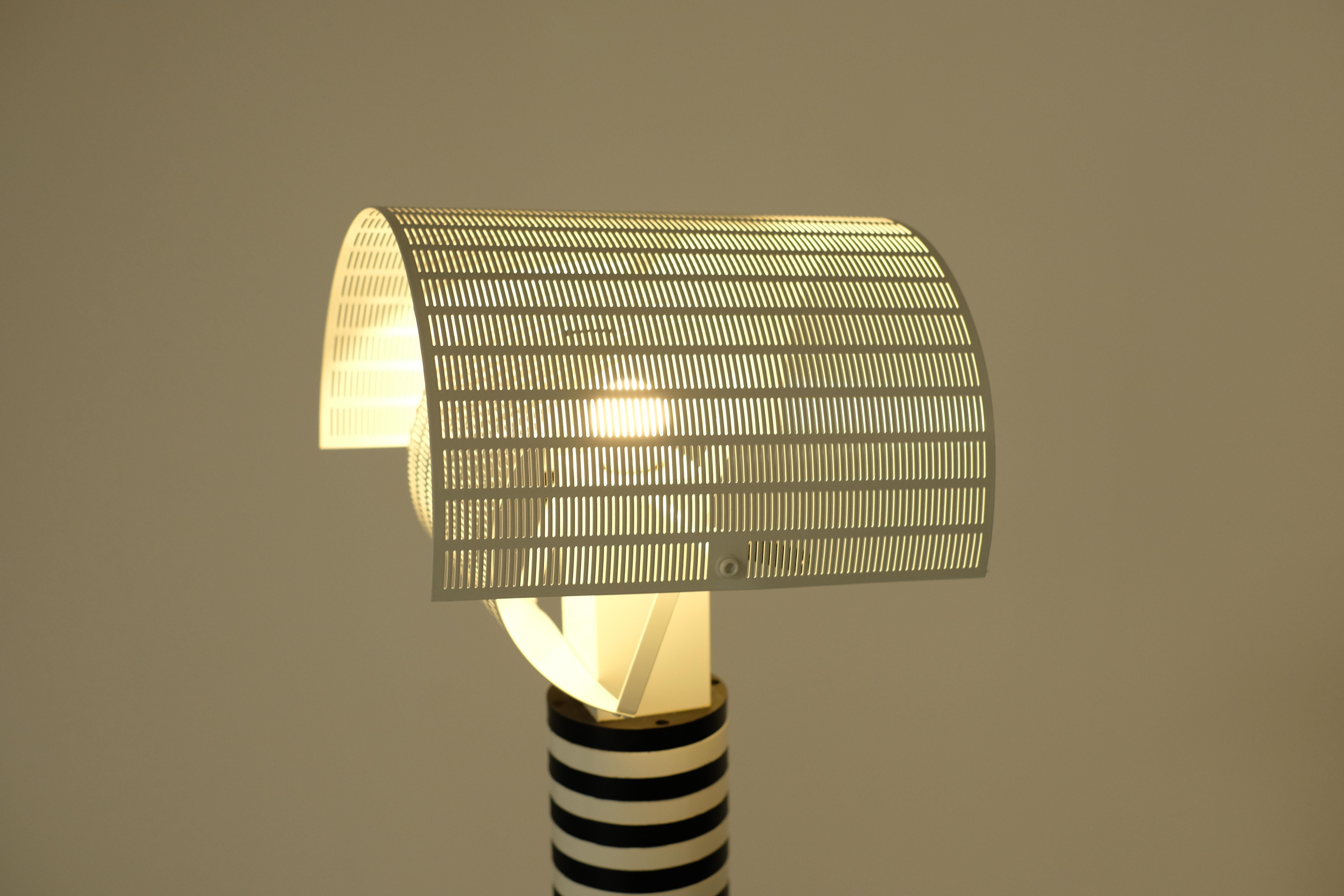 Metal Shogun Floor Lamp by Mario Botta for Artemide - 1980s For Sale