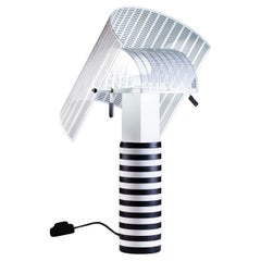 Shogun Mario Botta black and white Table Lamp for Artemide, 1986