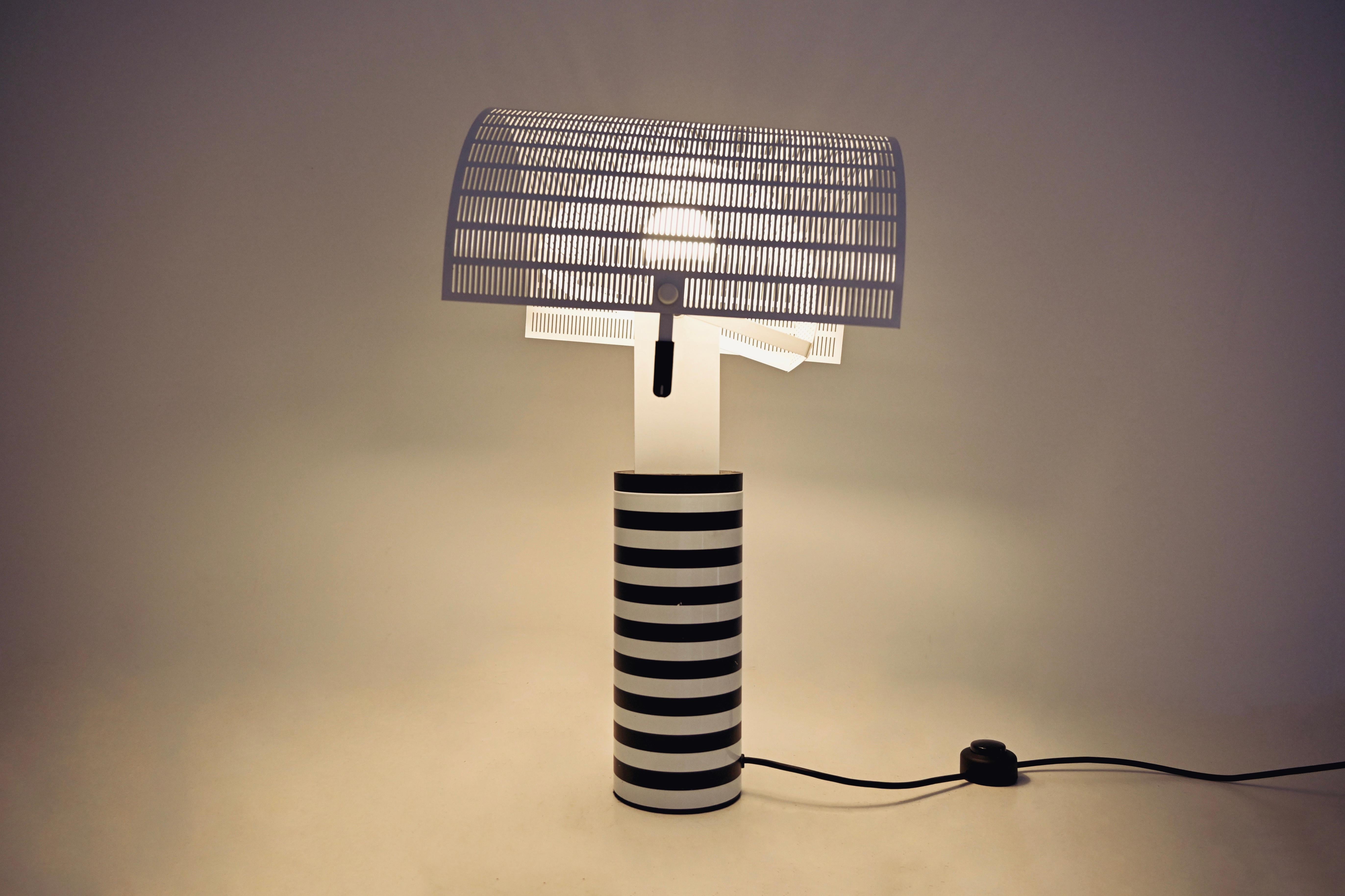 Metal Shogun Table Lamp by Mario Botta for Artemide, 1980s