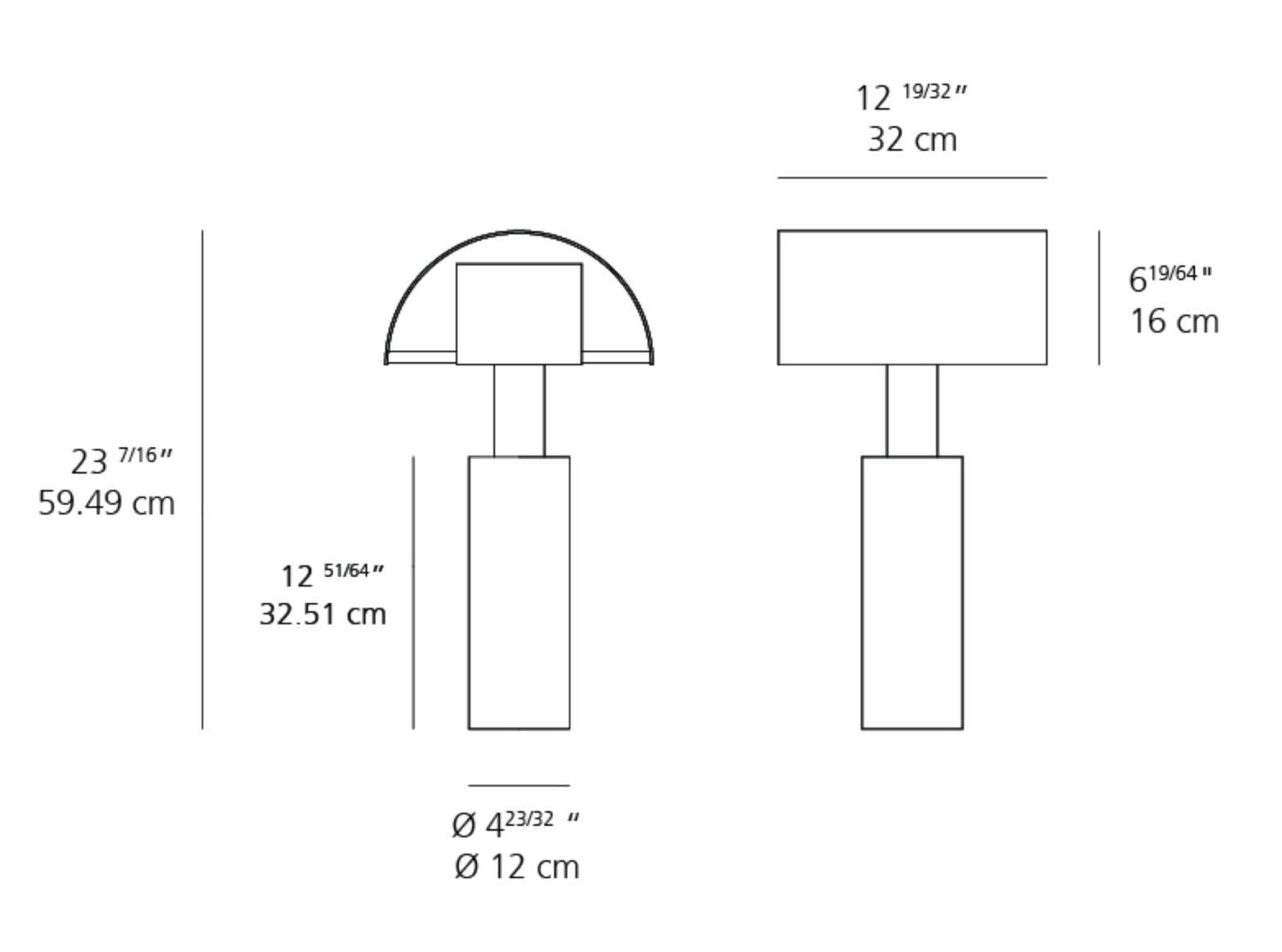 'Shogun' Table Lamp by Mario Botta for Artemide For Sale 3