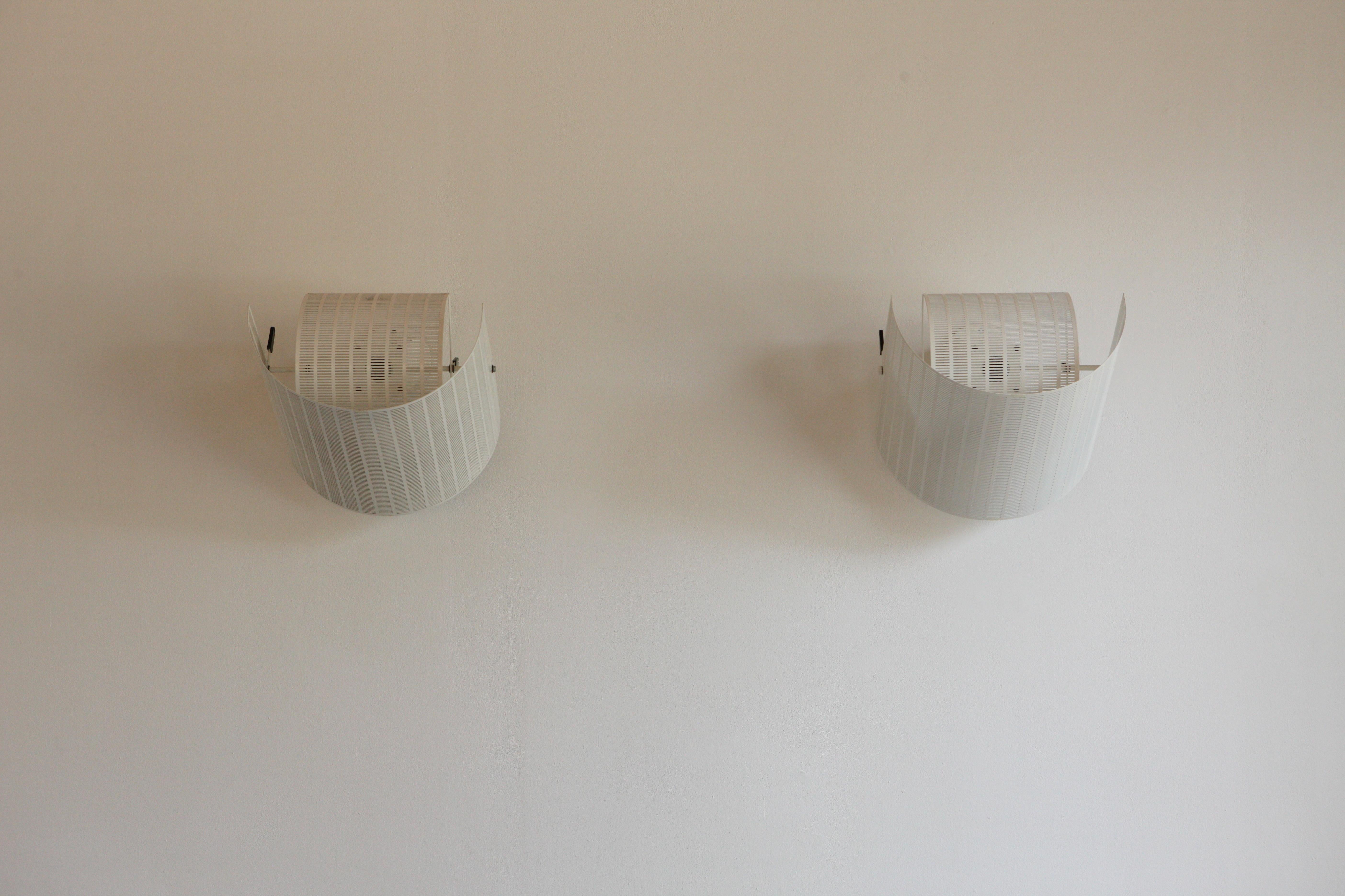 Steel Shogun Wall Lights by Mario Botta for Artimide