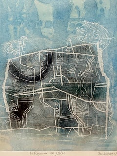 "Dans le Royaume des Perles" Colored Etching by Shoichi Hasegawa # 19/110