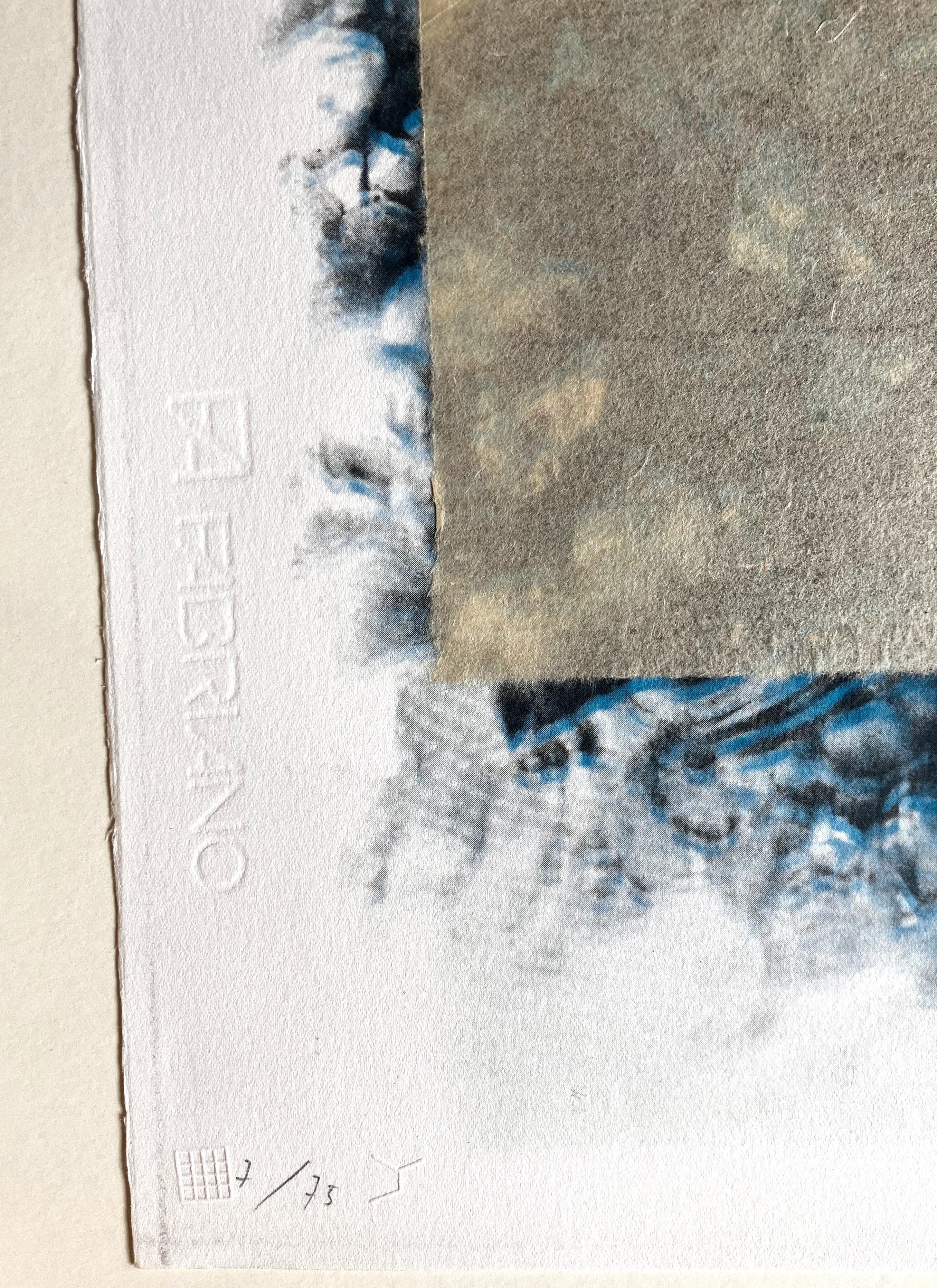 Between Vertical and Horizon – Paper Between a Stone and Brook - Modern Print by Shoichi Ida