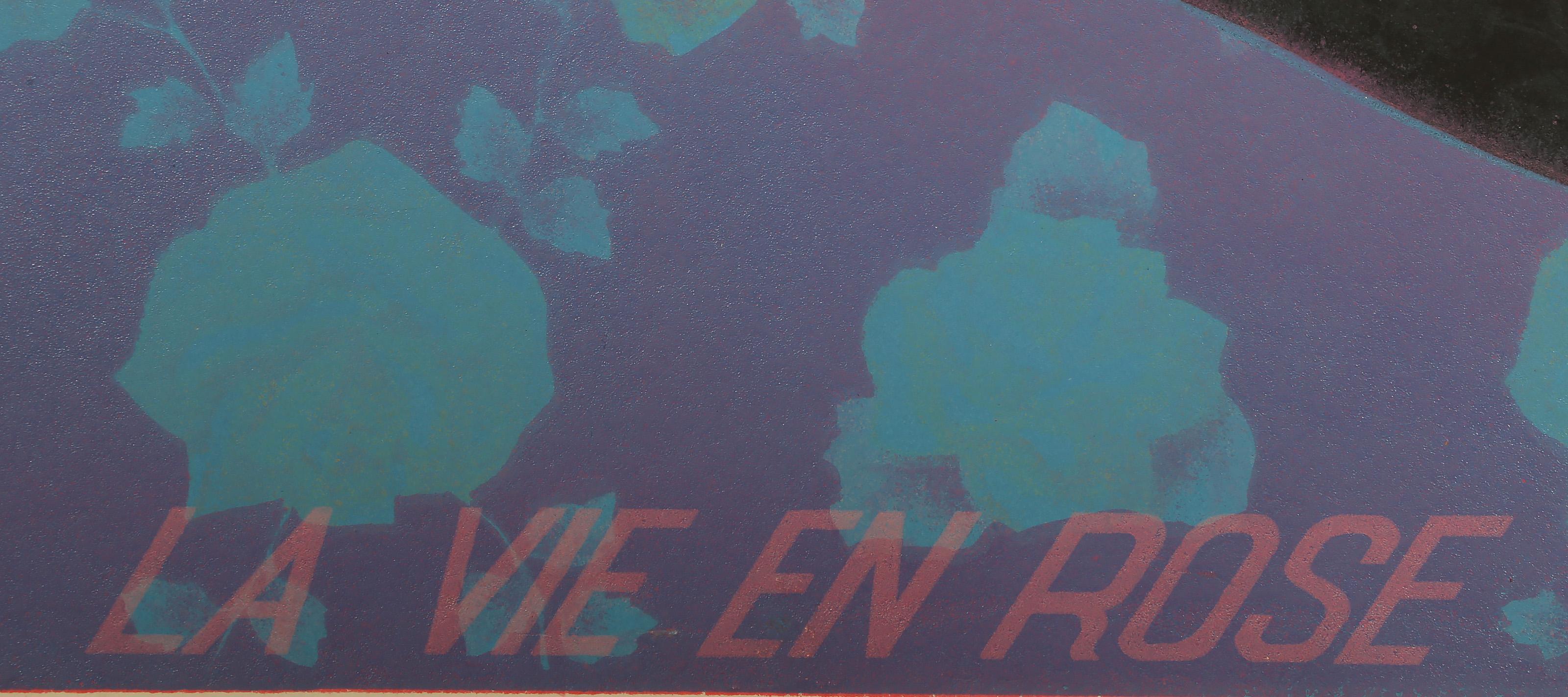 La Vie En Rose, Pop Art Screenprint and collage by Shoichi Ida For Sale 3