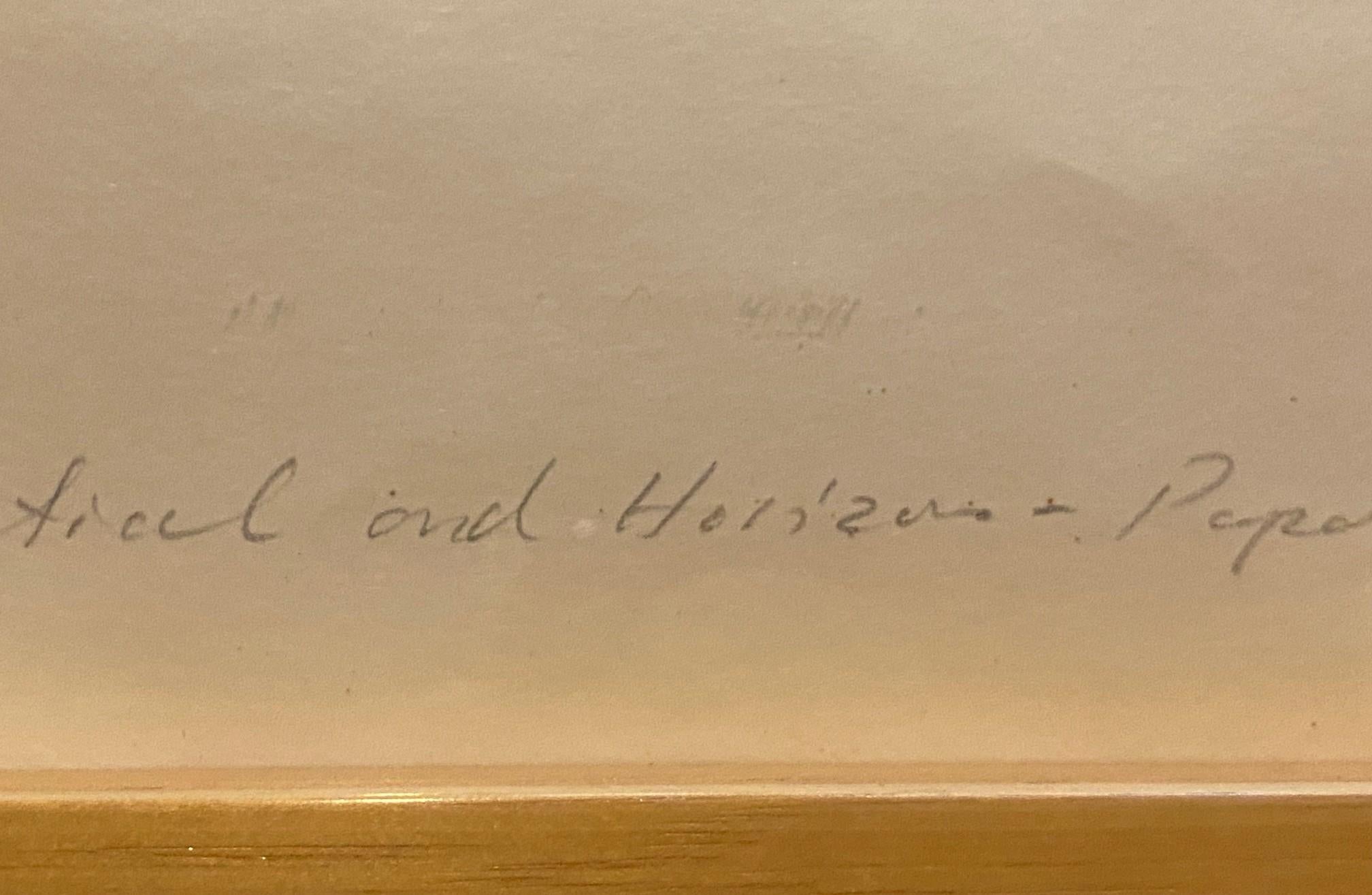 Shoichi Ida Gravure sur support mixte, signée et à tirage limité Entre le vertical et l'horizontal en vente 8