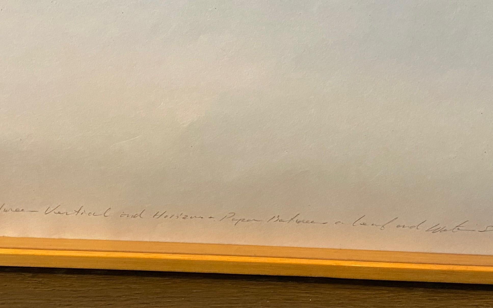 Shoichi Ida Gravure sur support mixte, signée et à tirage limité Entre le vertical et l'horizontal en vente 10