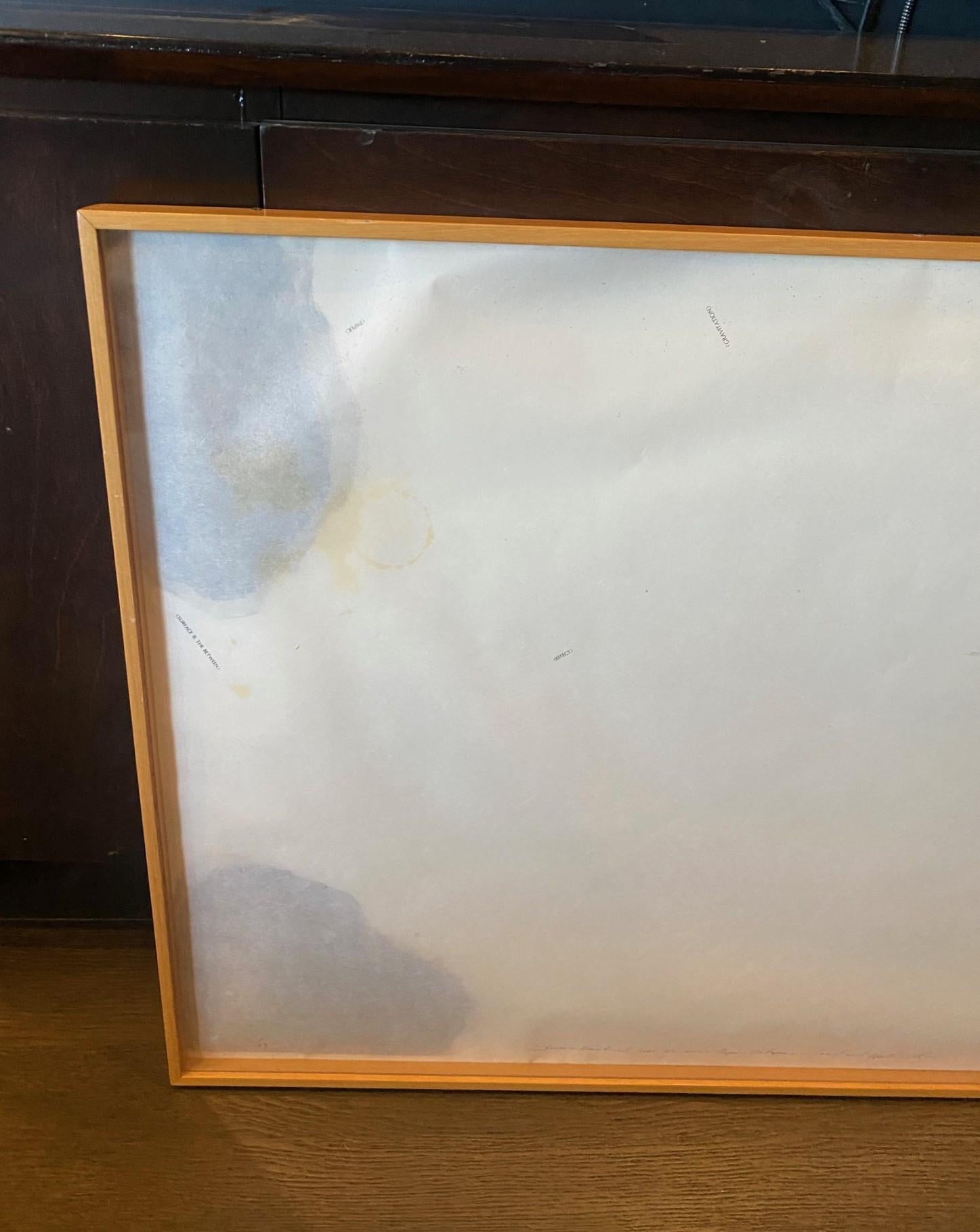 Japonais Shoichi Ida Gravure sur support mixte, signée et à tirage limité Entre le vertical et l'horizontal en vente