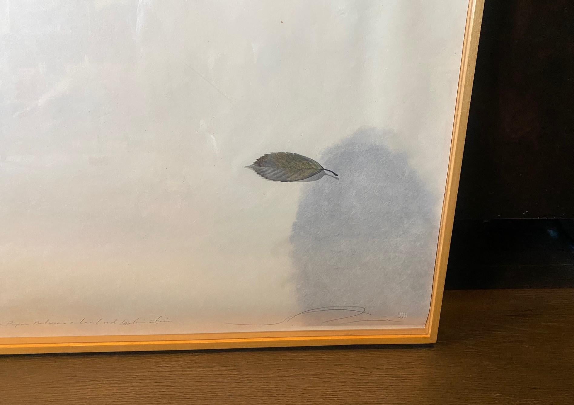 Fin du 20e siècle Shoichi Ida Gravure sur support mixte, signée et à tirage limité Entre le vertical et l'horizontal en vente