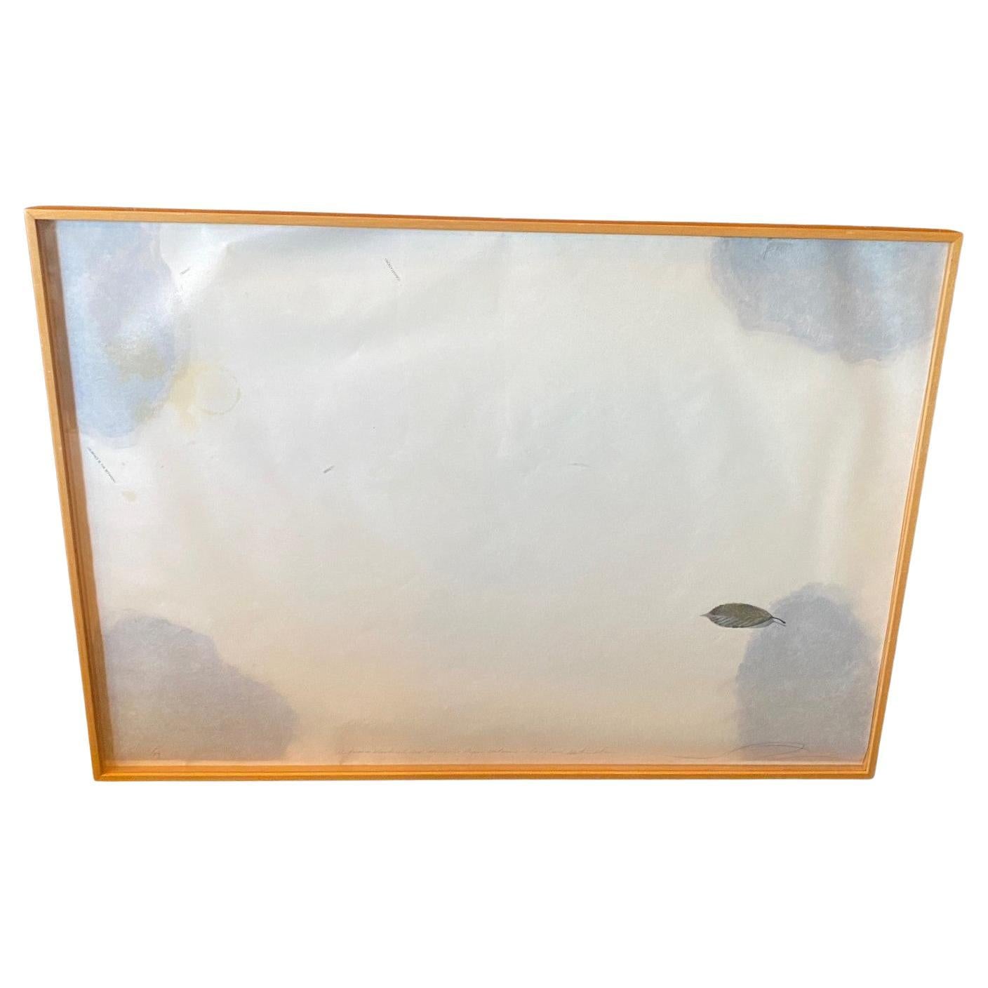 Shoichi Ida Gravure sur support mixte, signée et à tirage limité Entre le vertical et l
horizontal