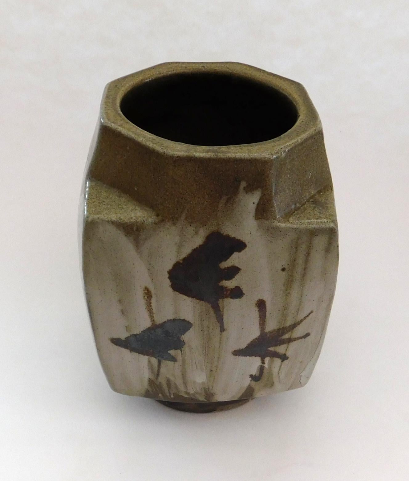 Shoji Hamada Wichtige Studio-Vase - um 1960 (Gebrannt) im Angebot