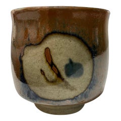 Shoji Hamada Mingei Kakiyu Kaki Glaze Japanese Studio Pottery Yunomi Teacup