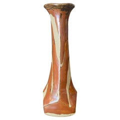 Shoji Hamada Mingei Kakiyu Kaki Vaso con smalto di cachi originale firmato e sigillato