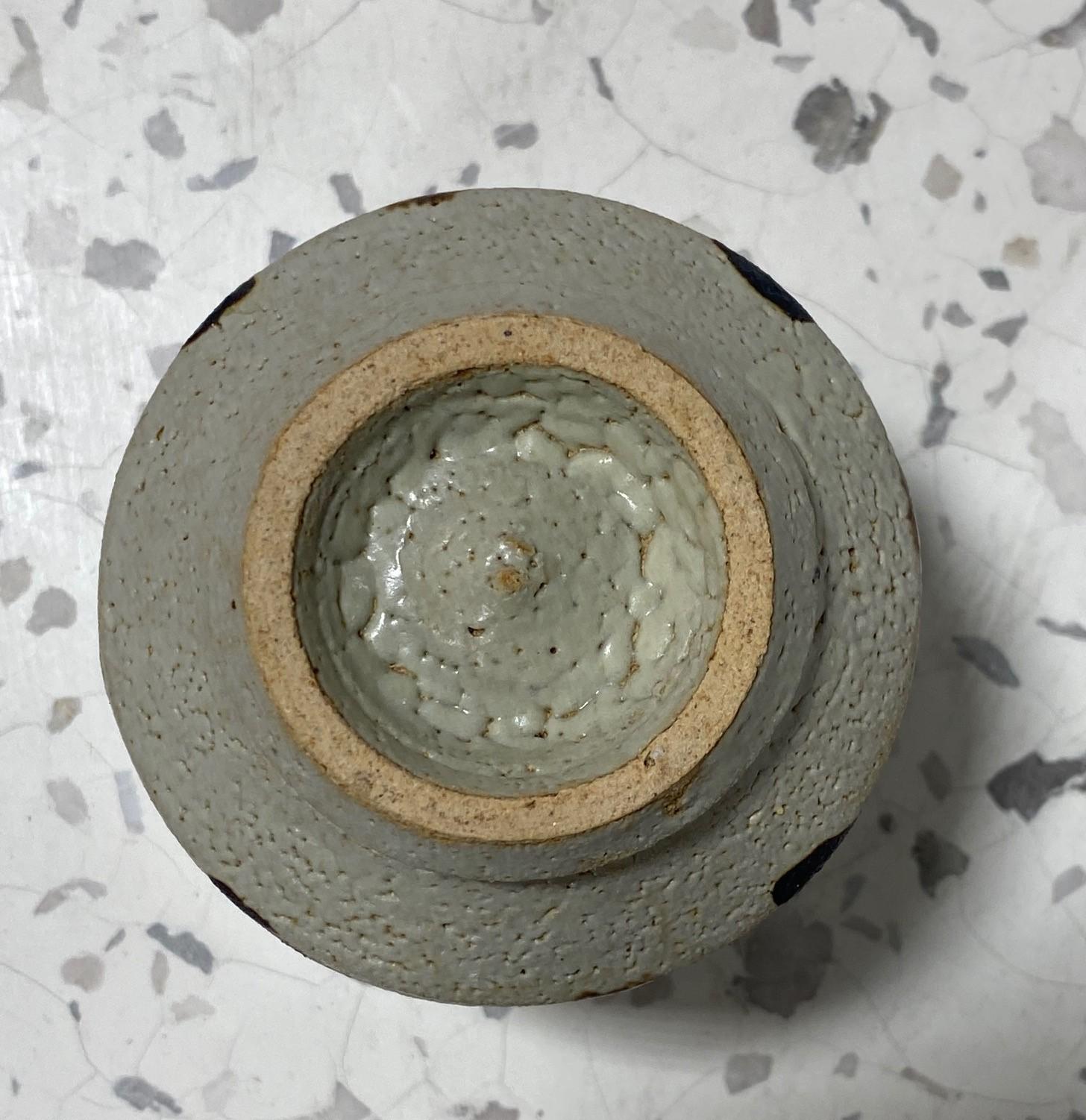 Shoji Hamada Mingei Nuka Glaze Japanese Pottery Yunomi Teacup with Signed Box For Sale 4