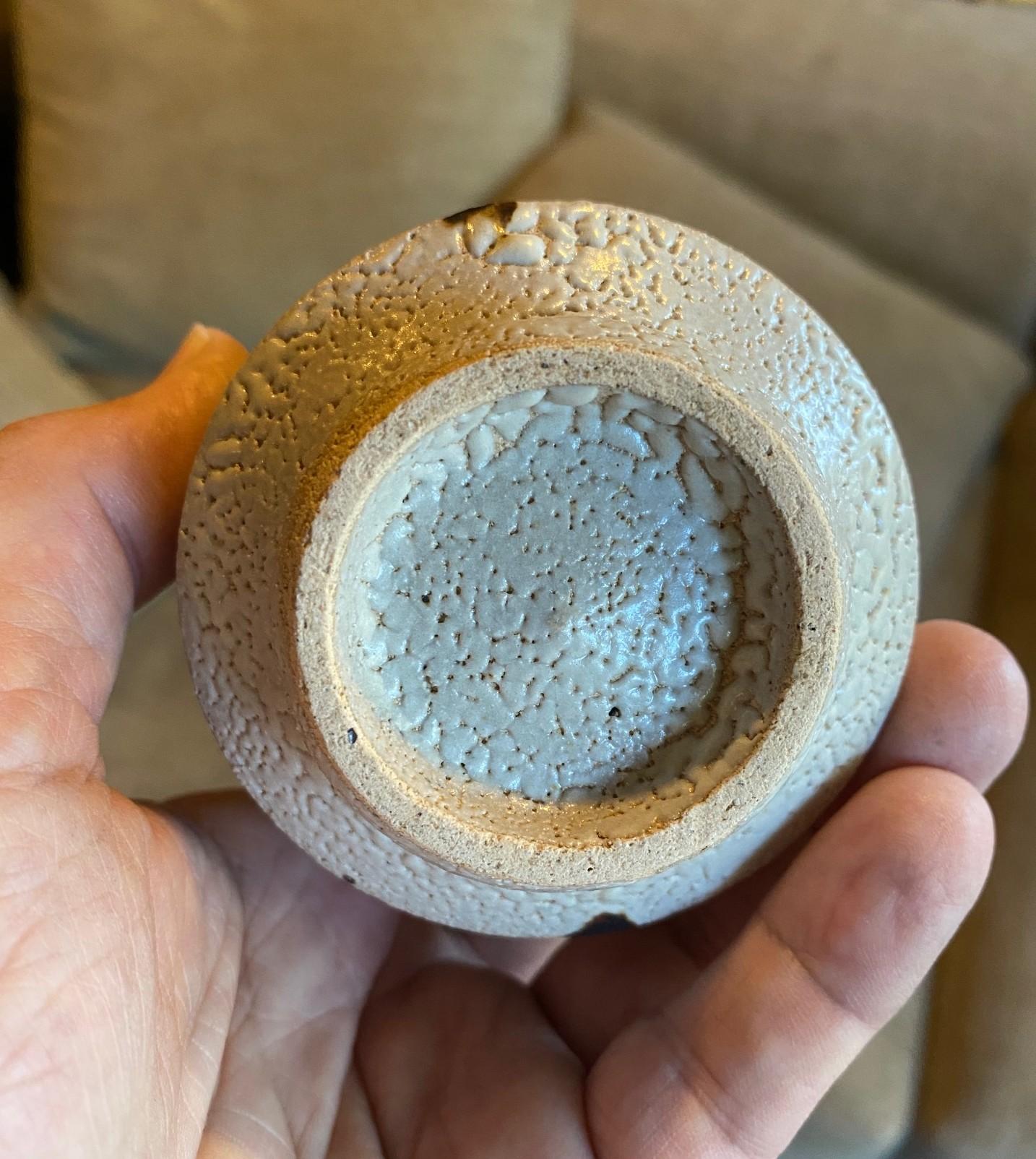 Tazza da tè Yunomi in ceramica giapponese Shoji Hamada Mingei Nuka Glaze con scatola firmata in vendita 7