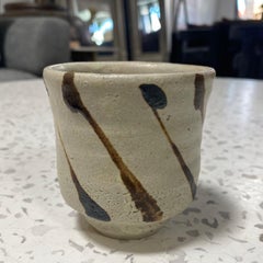 Shoji Hamada Mingei Nuka Glaze Japanese Pottery Yunomi Teacup with Signed Box