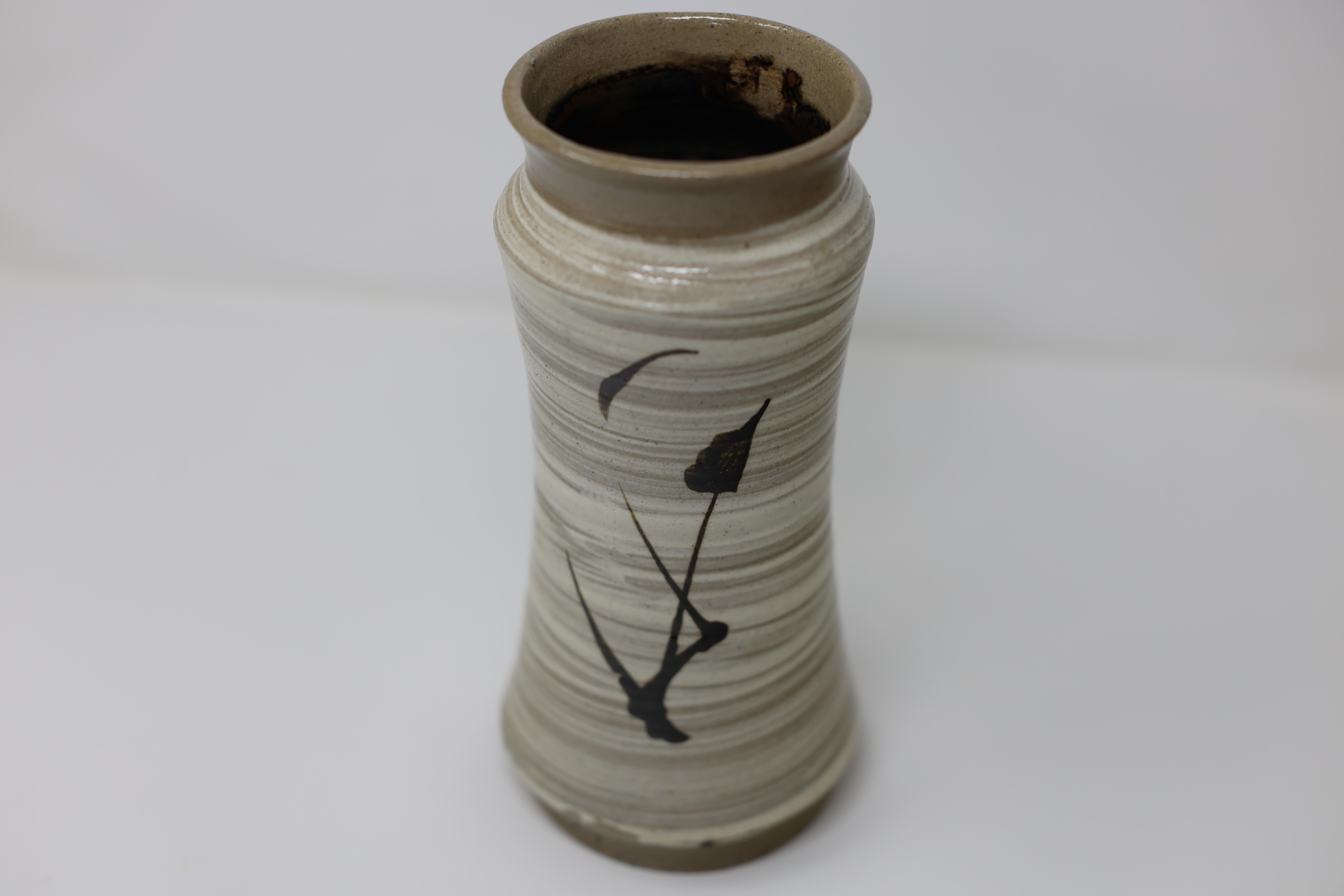 Vaso Tetsue Hakeme smaltato giapponese di Shoji Hamada con scatola originale sigillata e firmata in vendita 1