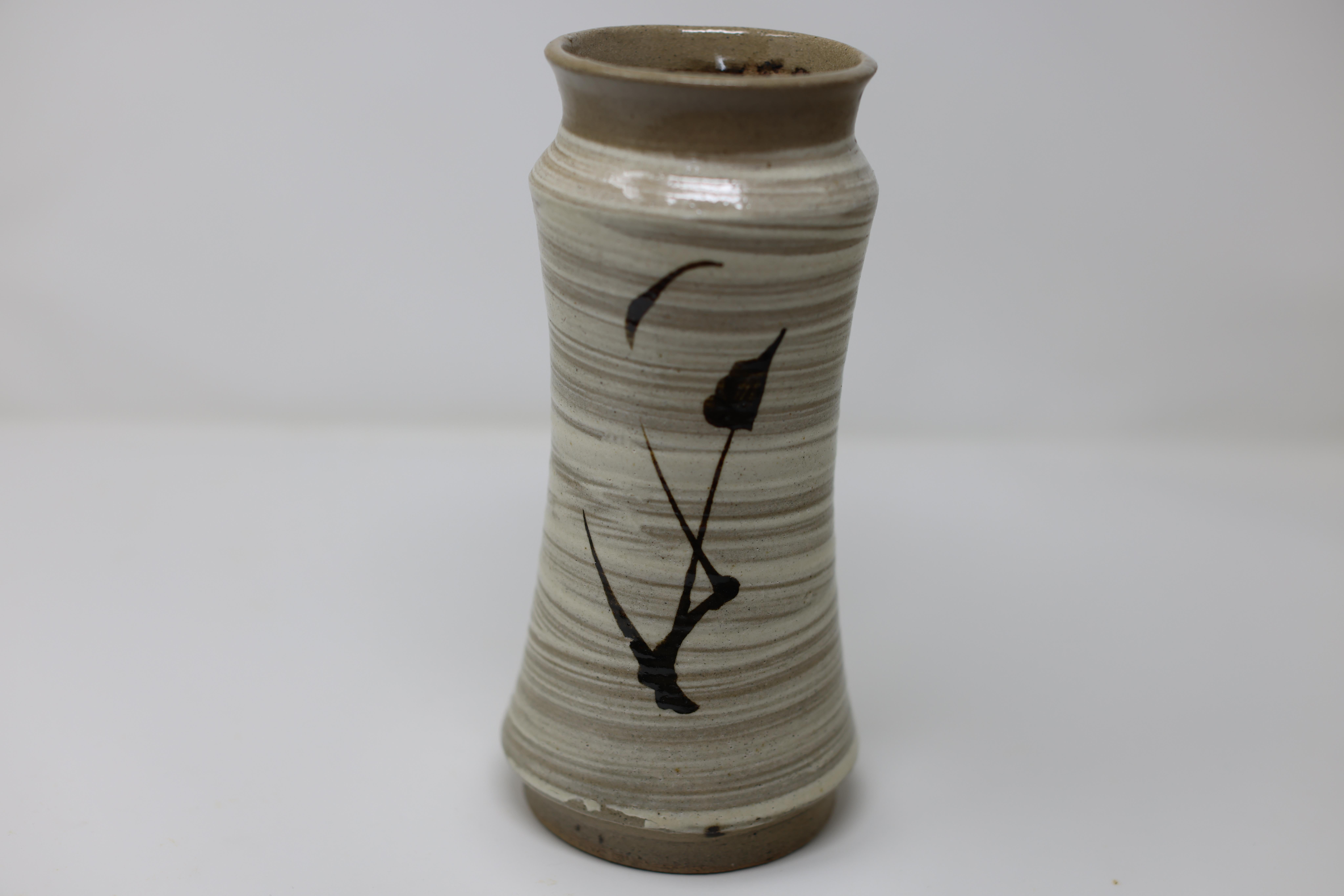 Vaso Tetsue Hakeme smaltato giapponese di Shoji Hamada con scatola originale sigillata e firmata in vendita 3