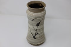 Vaso Tetsue Hakeme smaltato giapponese di Shoji Hamada con scatola originale sigillata e firmata