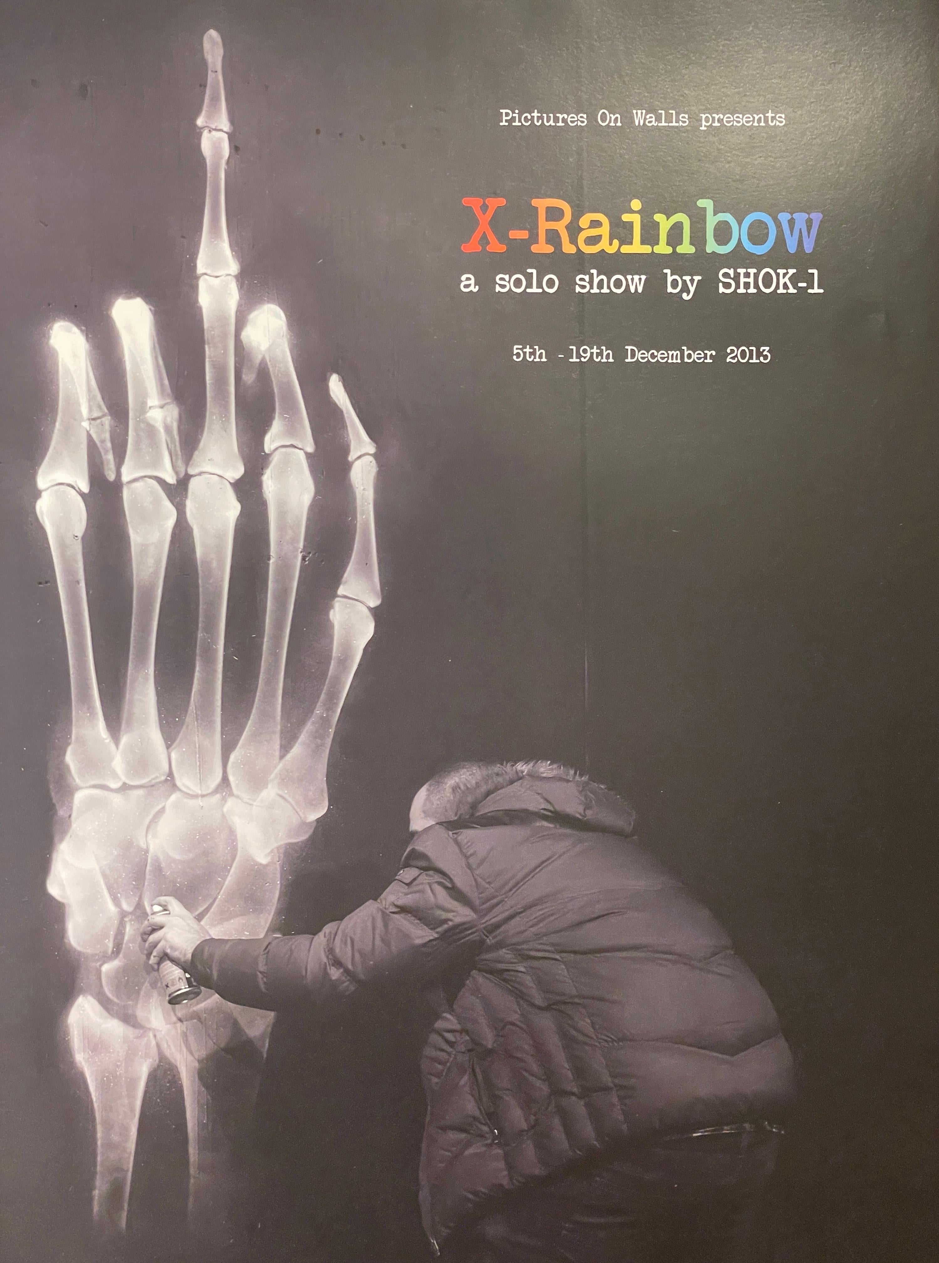 Shok-1 Graffiti-Show-Poster X-Rainbow Solo-Show vom 5. bis 19. Dezember  im Angebot 1