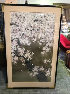 Shoko Ohta Large Japanese Original Cherry Blossoms Tree Serene Nihonga Painting