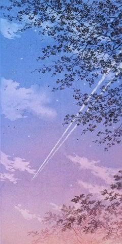 Longing Instant at Dusk #15 by Shoko Okumura, Japanese-Style Painting, Skyscape
