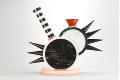 MEMPHIS-style SHOLAPUR Marble Vase / Michele De Lucchi (Italy) for UP & UP srl