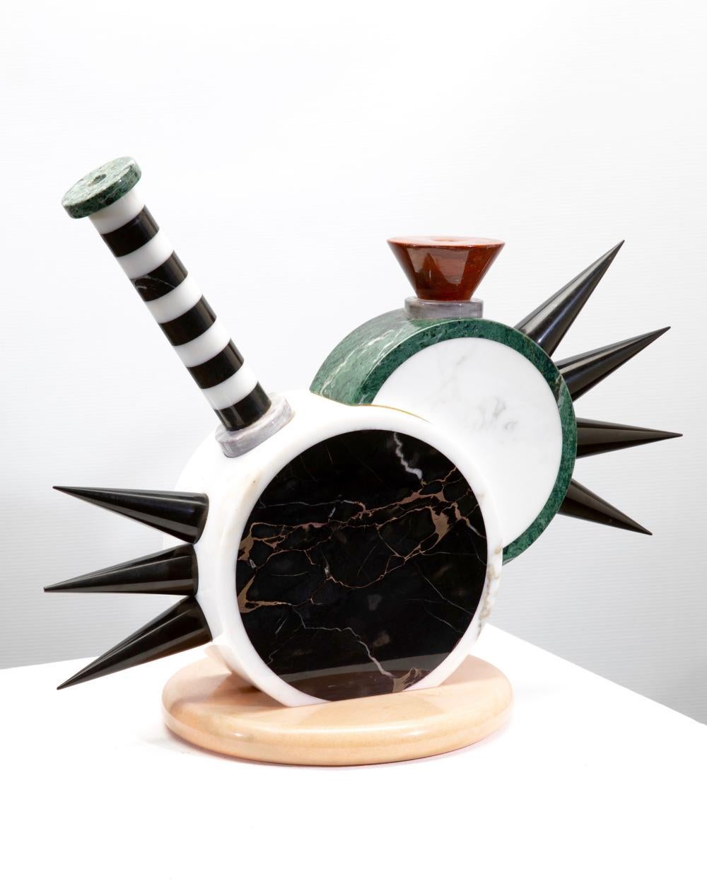 Post-Modern SHOLAPUR Marble Vase / Michele De Lucchi (Italy) for UP & UP Marble srl For Sale