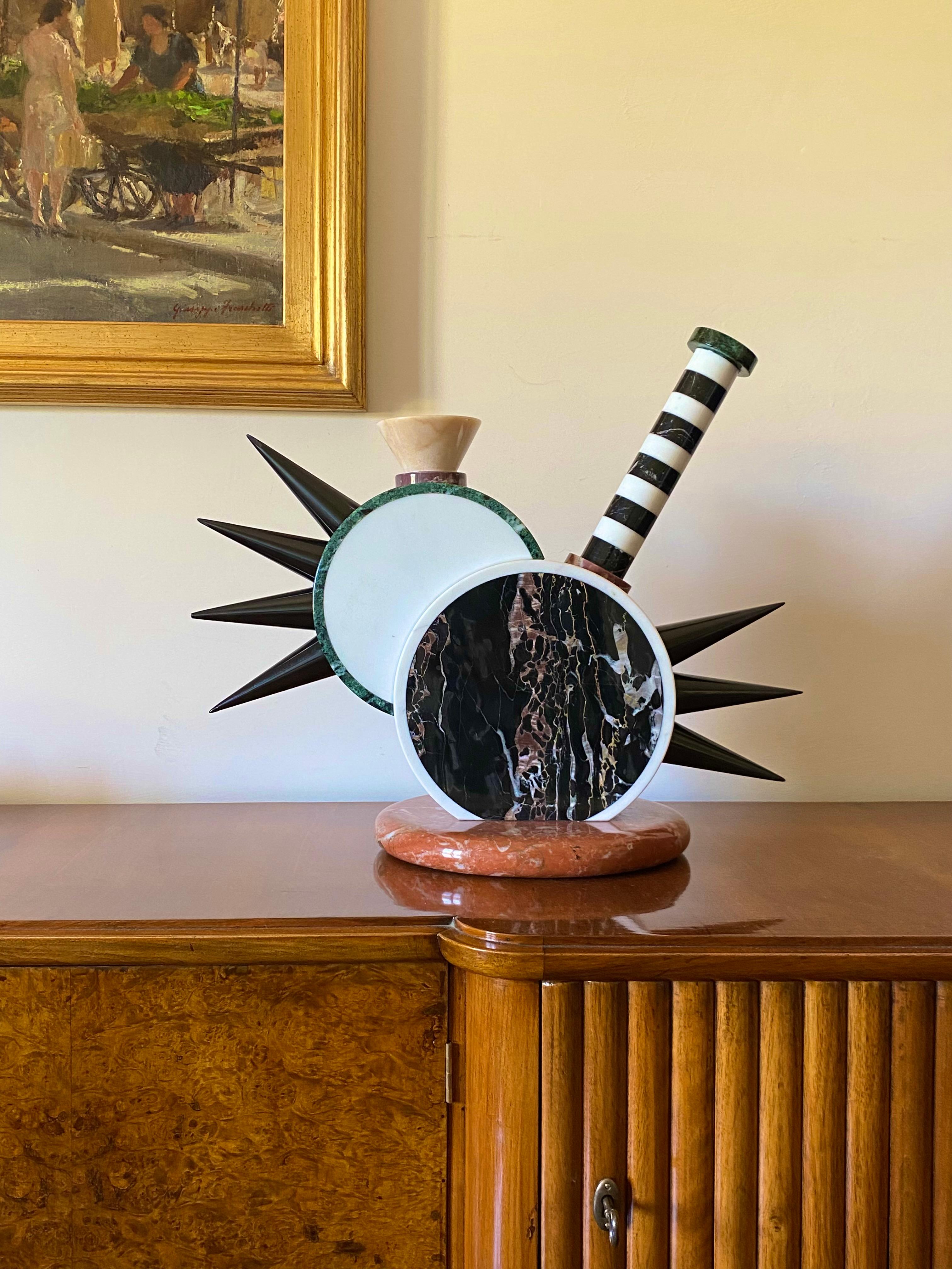 'Sholapur' Sculpture Vase, Michele De Lucchi, Up & Up, Carrara, Italy, 1985 For Sale 11
