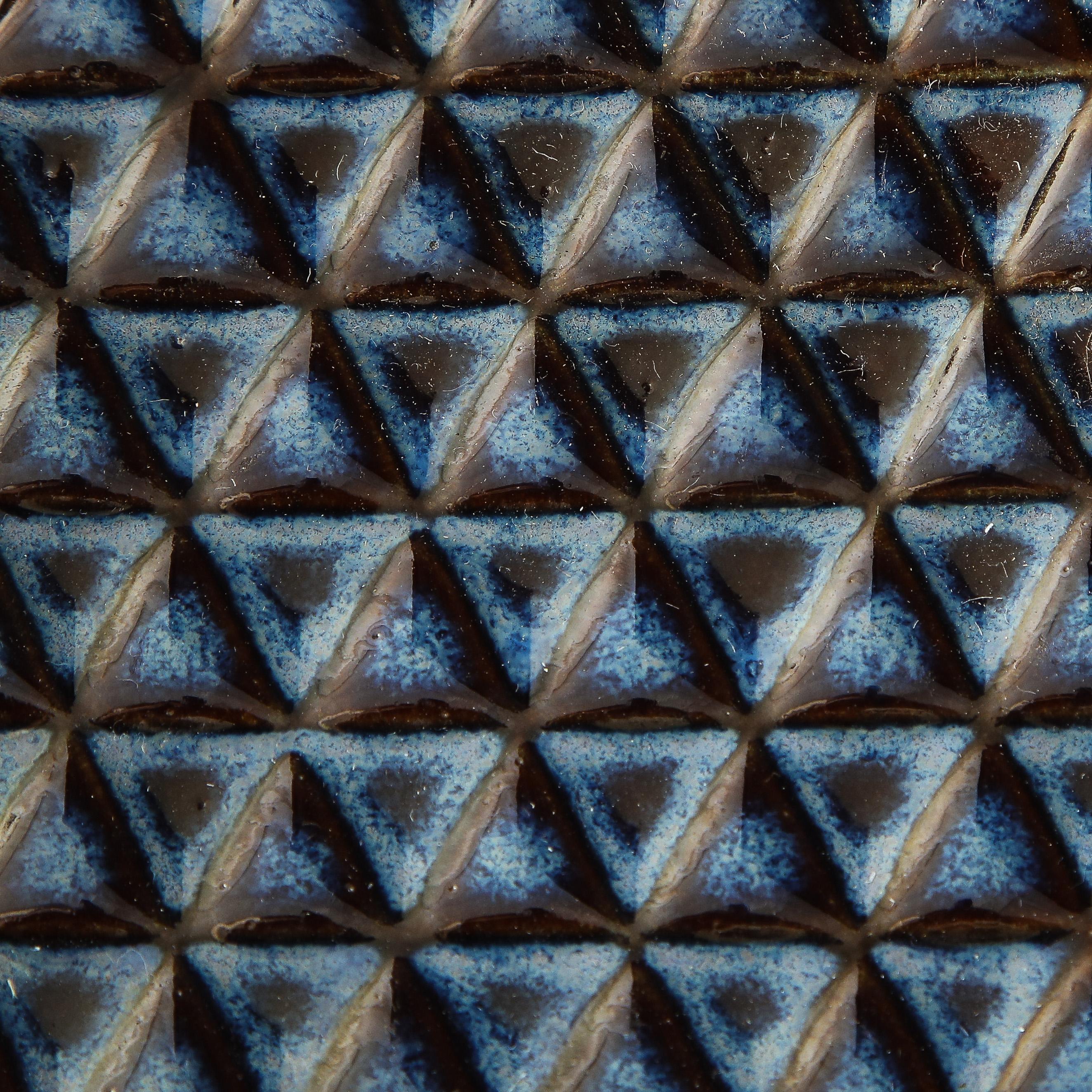 Søholm Blue Ceramic Square Dish, Denmark, 1960s 7