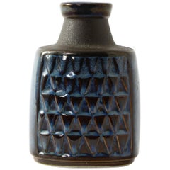 Vintage Søholm Blue Ceramic Vase, Denmark, 1960s