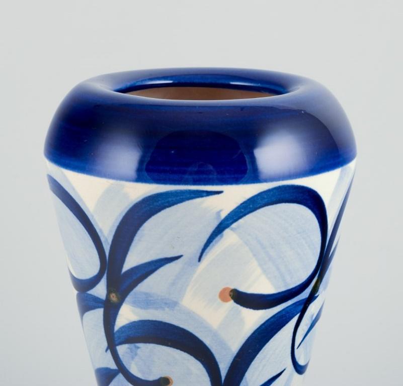 Danish Søholm, Bornholm, Denmark. Ceramic vase. Abstract design.  For Sale