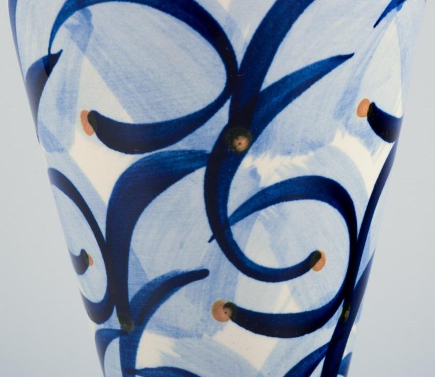Søholm, Bornholm, Denmark. Ceramic vase. Abstract design.  In Excellent Condition For Sale In Copenhagen, DK