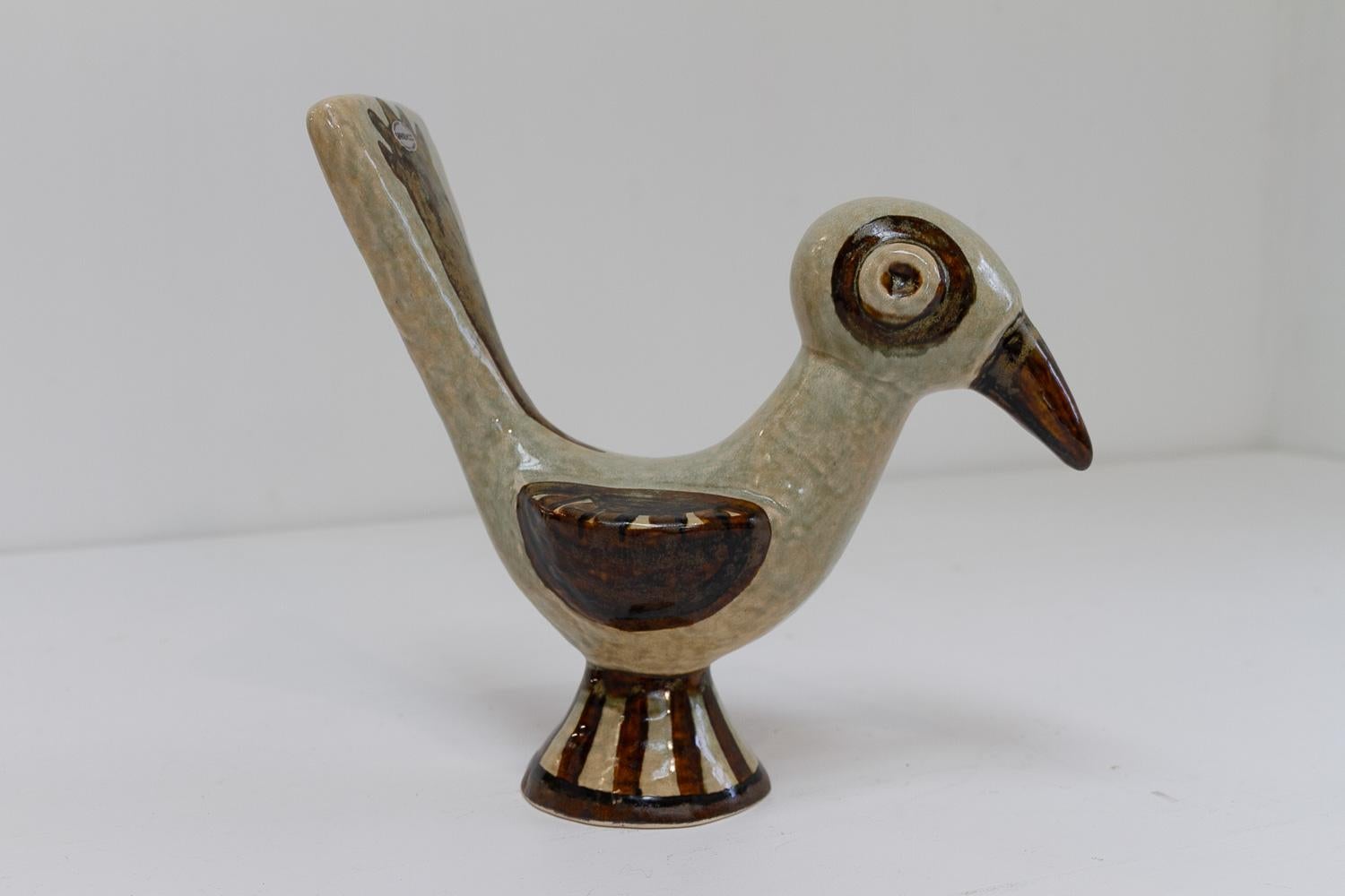Mid-Century Modern Søholm Ceramic Bird by Gerd Hiorth Petersen, 1960s.