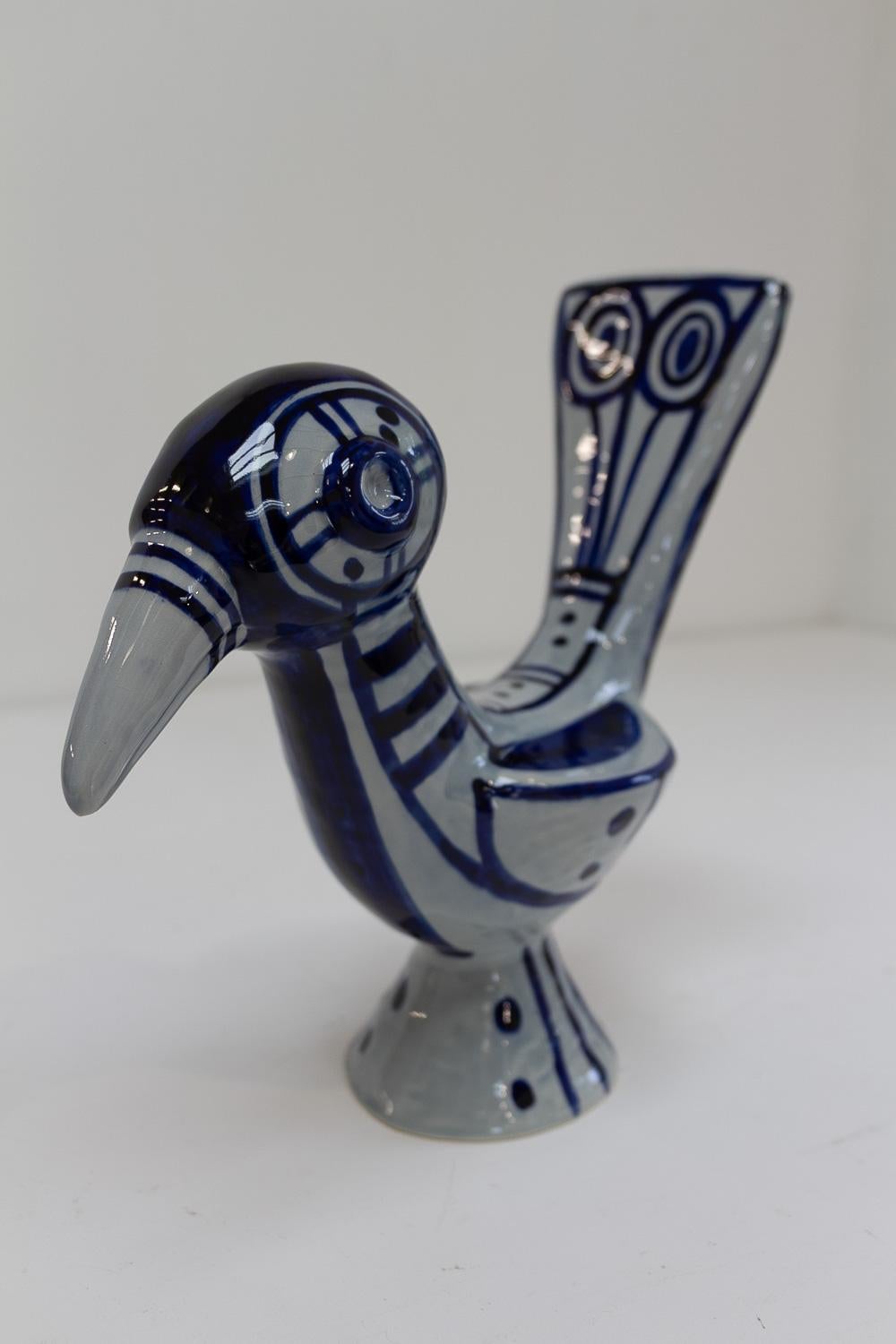 Mid-Century Modern Søholm Ceramic Bird by Gerd Hiorth Petersen, 1960s. For Sale