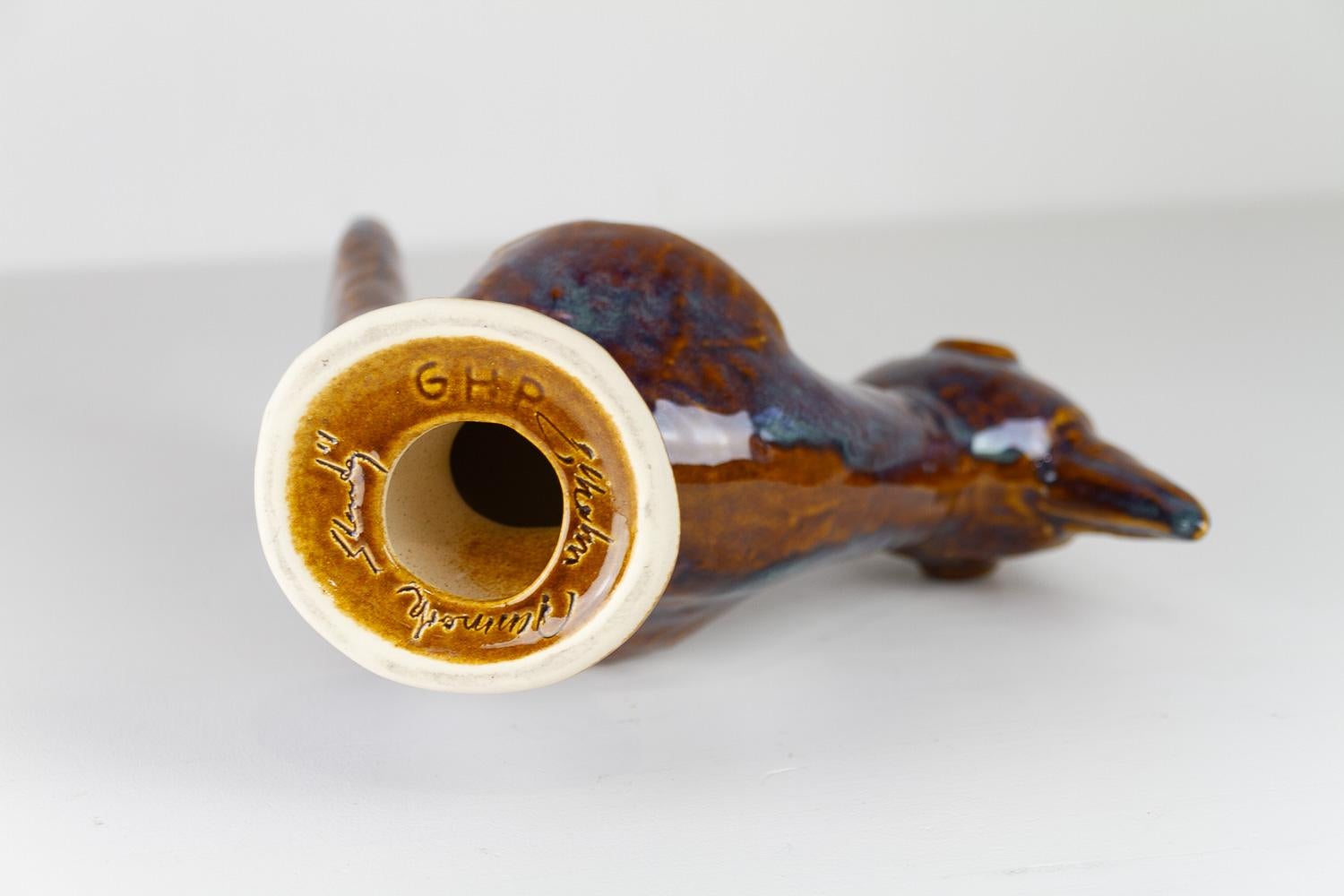 Søholm Ceramic Bird by Gerd Hiorth Petersen, 1960s. In Good Condition In Asaa, DK