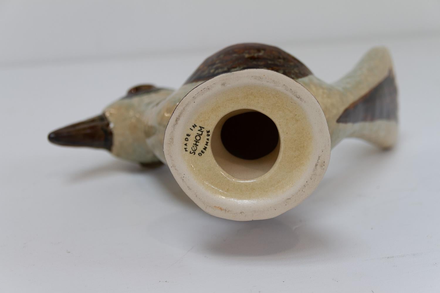 Søholm Ceramic Bird by Gerd Hiorth Petersen, 1960s. In Good Condition In Asaa, DK
