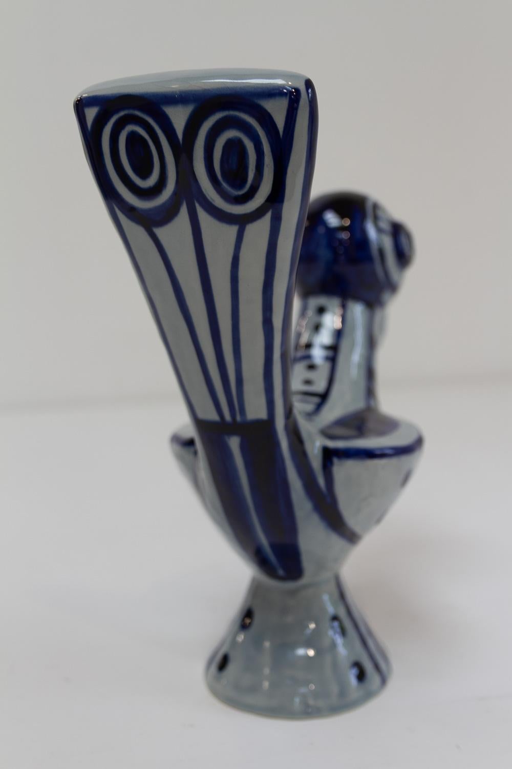 Mid-20th Century Søholm Ceramic Bird by Gerd Hiorth Petersen, 1960s. For Sale