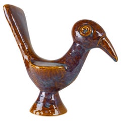 Vintage Søholm Ceramic Bird by Gerd Hiorth Petersen, 1960s.