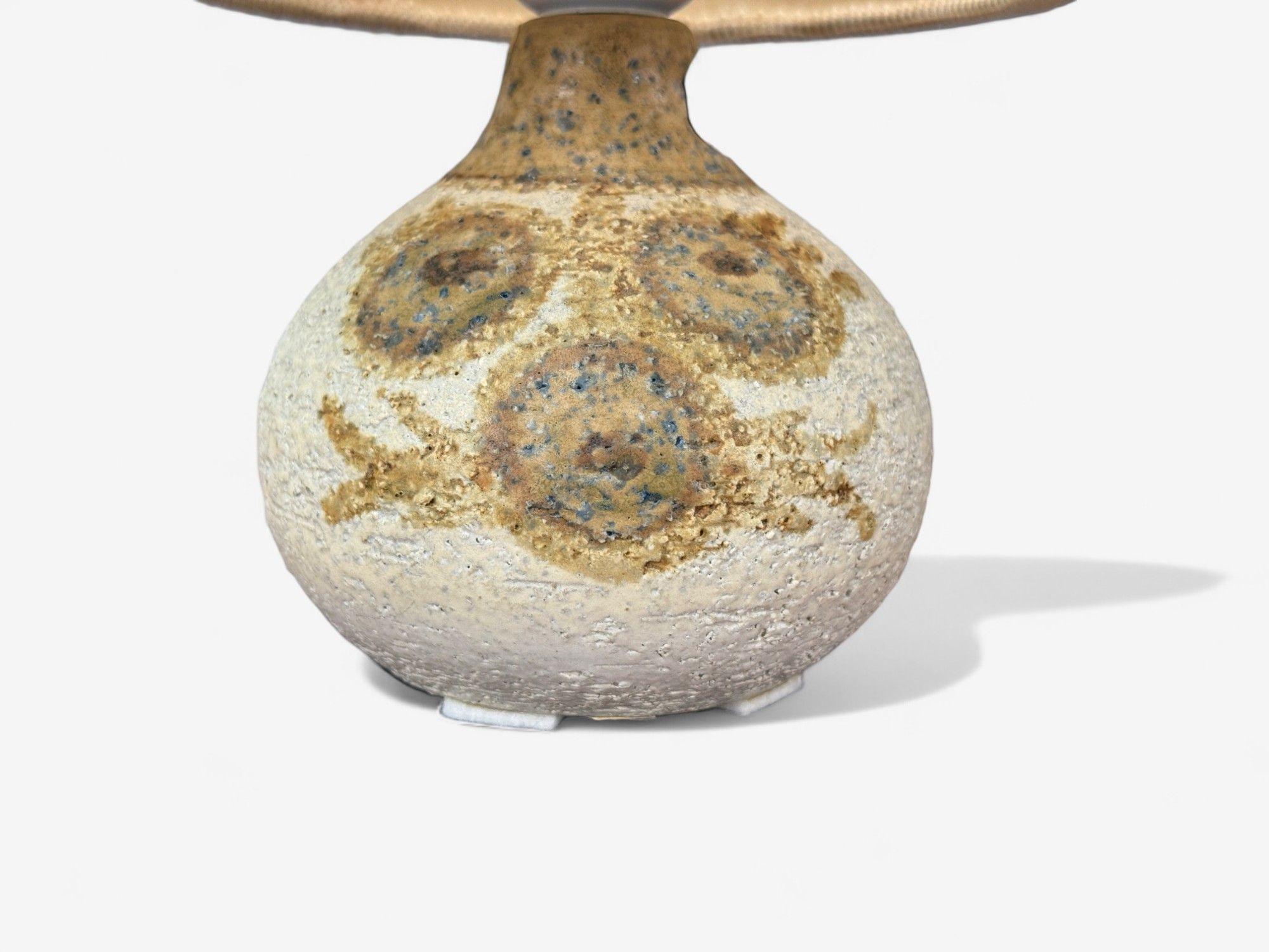Mid-20th Century Søholm, Danish Modern, Stoneware, Small Table Lamp, Denmark, 1960s For Sale