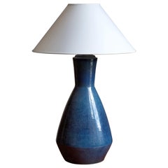 Used Søholm Keramik, Large Table Lamp, Glazed Stoneware, Bornholm, Denmark, 1960s