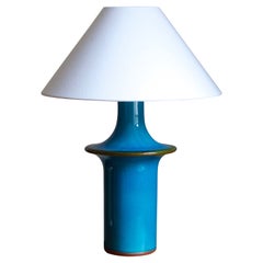 Søholm Keramik, Large Table Lamp, Glazed Stoneware, Bornholm, Denmark, 1960s Søholm Keramik, Large Table Lamp, Glazed Stoneware, Bornholm, Denmark, 1960s