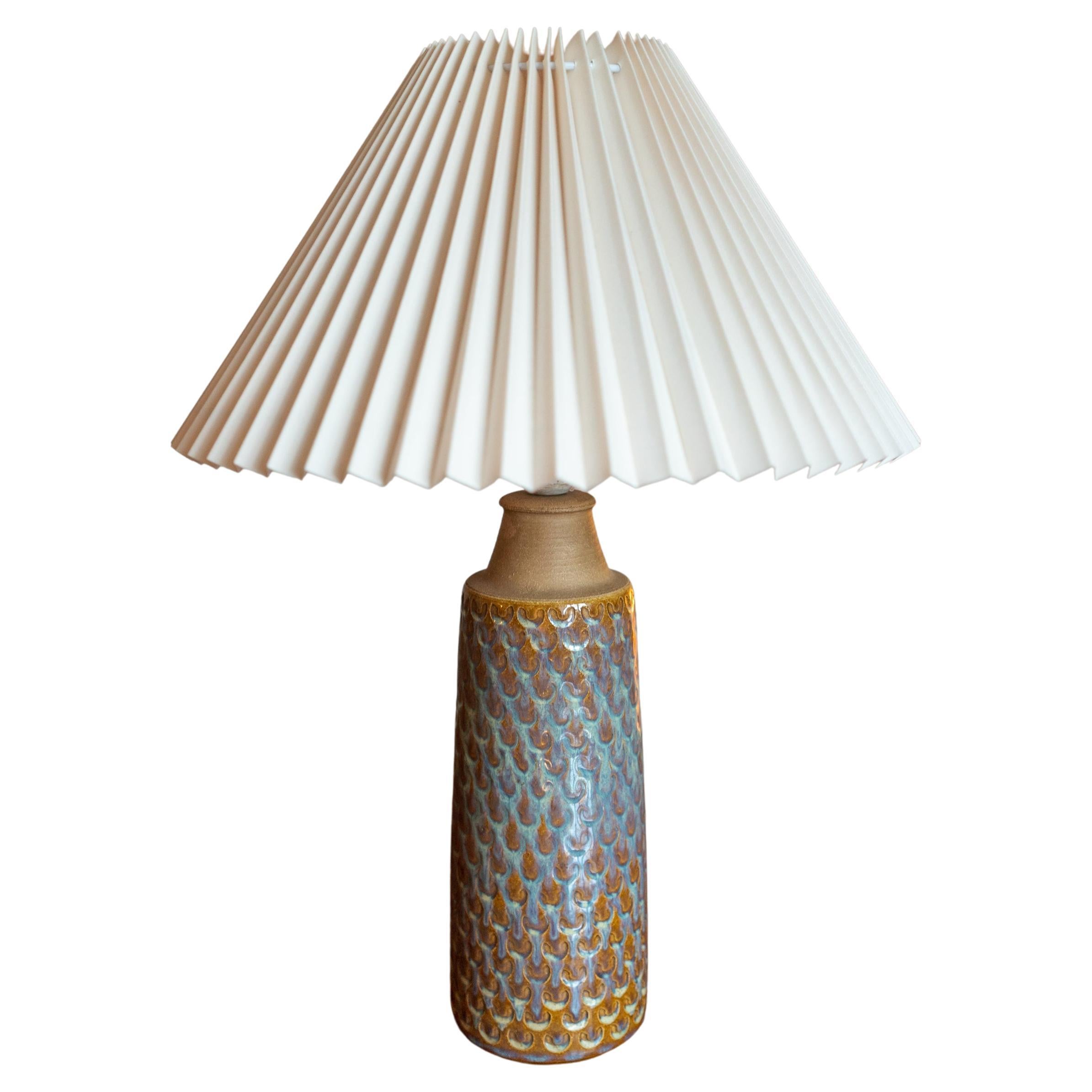 Søholm Keramik, Large Table Lamp, Glazed Stoneware, Bornholm, Denmark,  1960s For Sale at 1stDibs