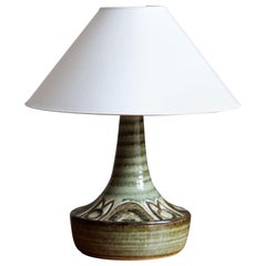 Søholm Keramik, Sizeable Table Lamp, Glazed Stoneware, Bornholm, Denmark, 1960s