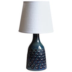 Søholm Keramik, Small Table Lamp, Glazed Stoneware, Bornholm, Denmark, 1960s